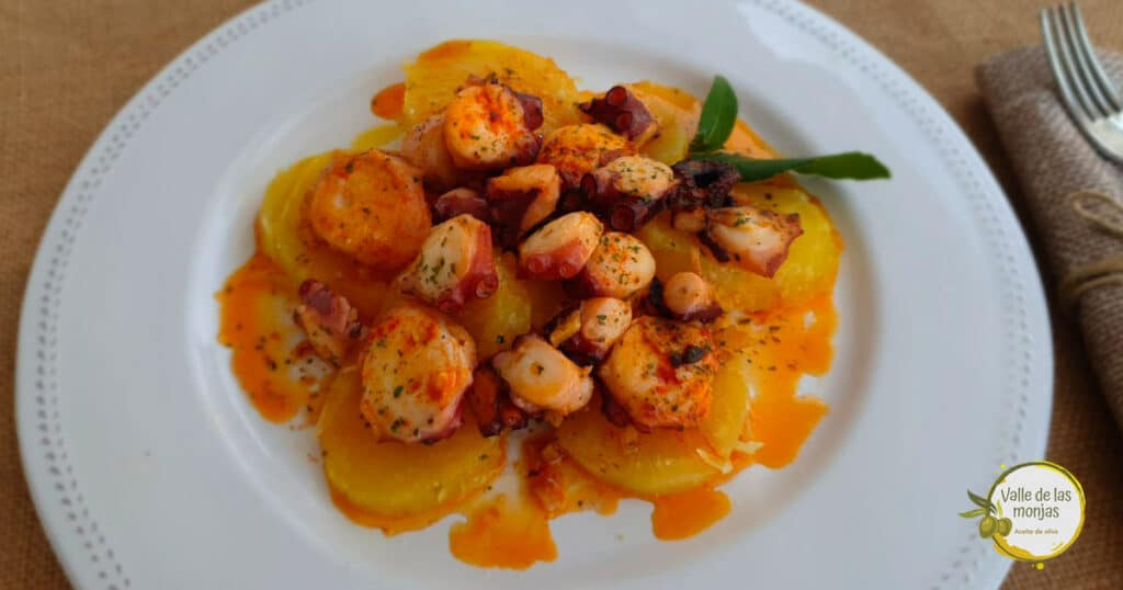 riquísima receta de pulpo a la gallega con patatas